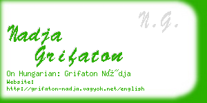 nadja grifaton business card